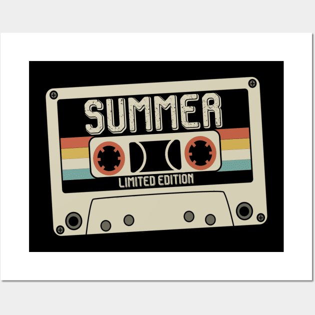 Summer - Limited Edition - Vintage Style Wall Art by Debbie Art